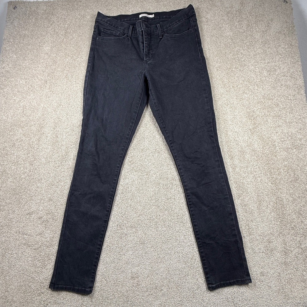 Levis 311 Shaping Skinny Jeans Womens 31 Black‎ Mid Rise Stretch Denim Pants